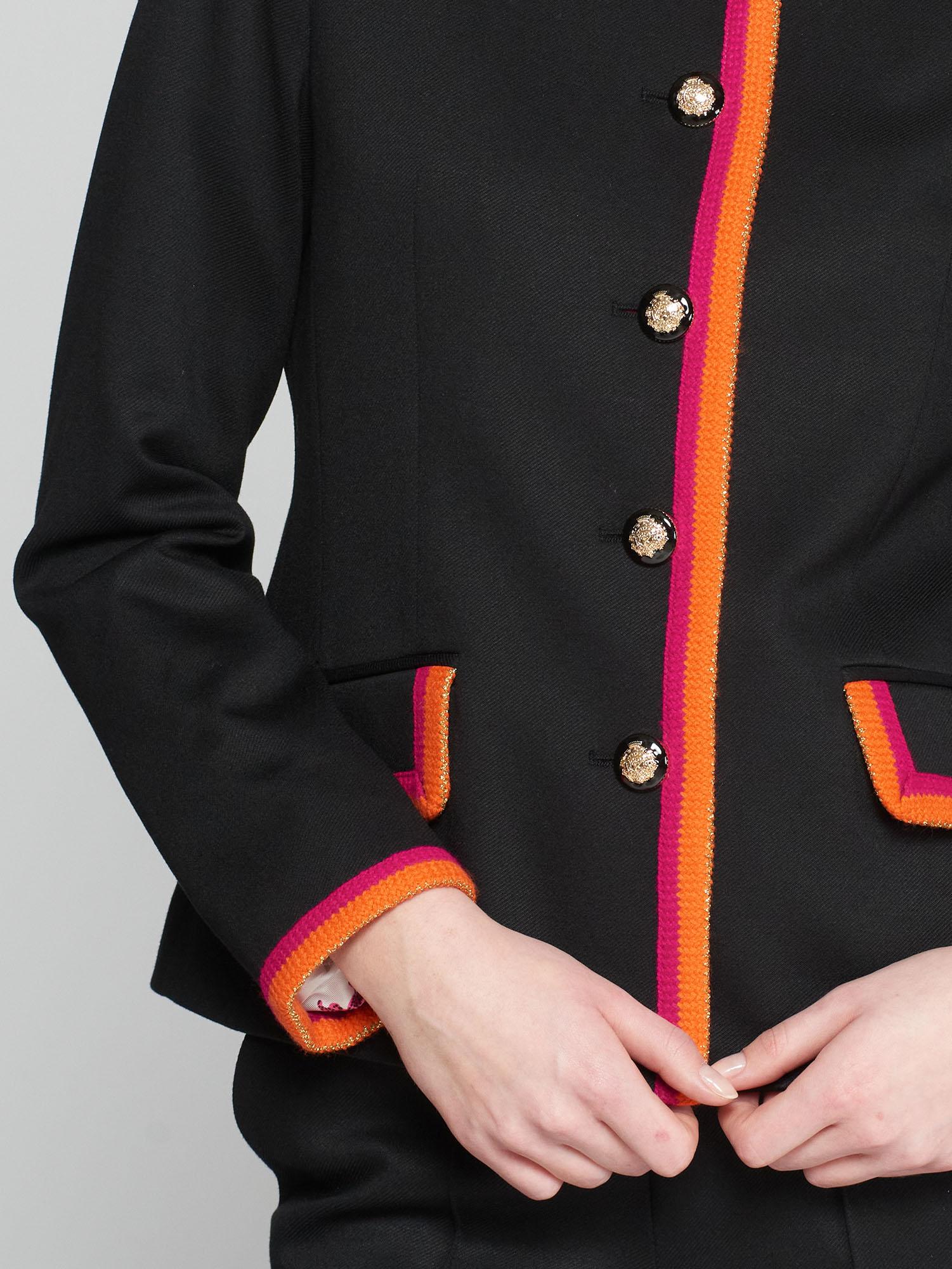 DOROTHEA BLACK JACKET WITH STRECH STRUCTURE