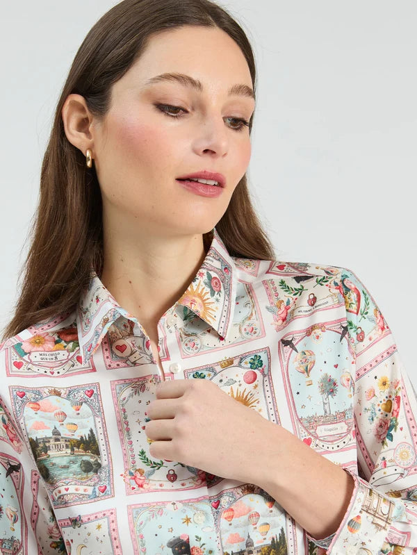 PRINTED MADRID TWILL SHIRT