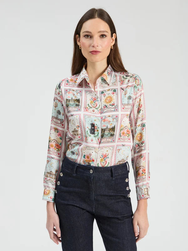 PRINTED MADRID TWILL SHIRT