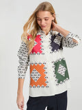 MULTICOLOR RHOMBUS GEOMETRIC SHIRT