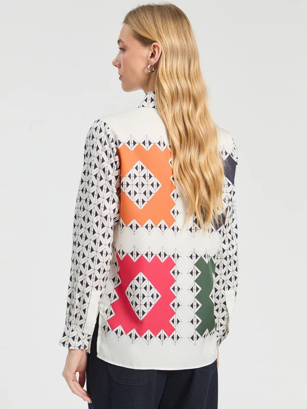 MULTICOLOR RHOMBUS GEOMETRIC SHIRT