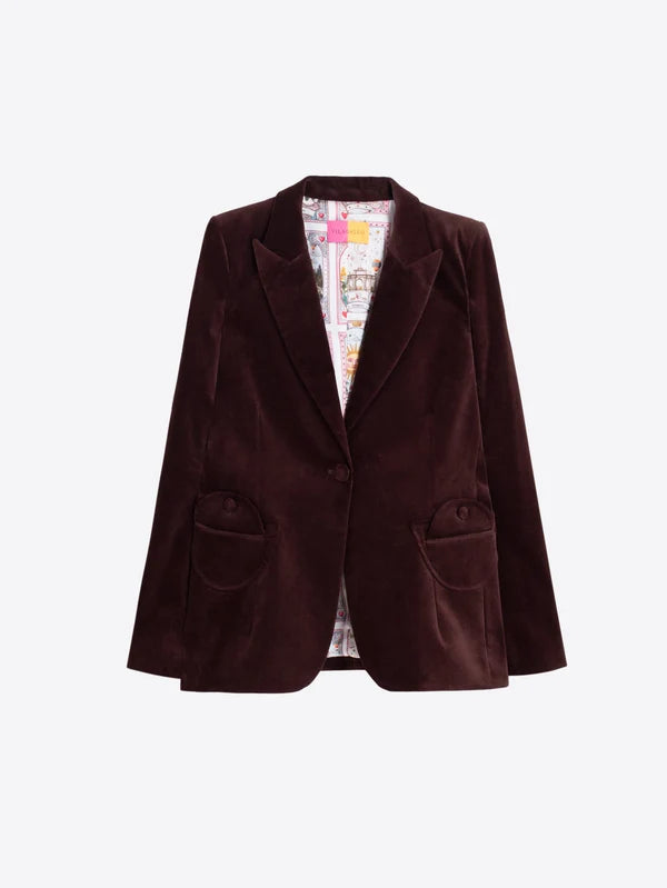 BROWN VELVET JACKET