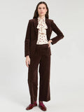 BROWN VELVET TROUSERS