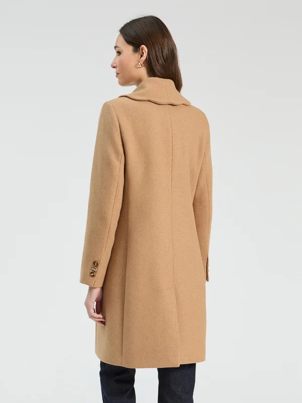 WOOL COAT CAMEL ONDULINA