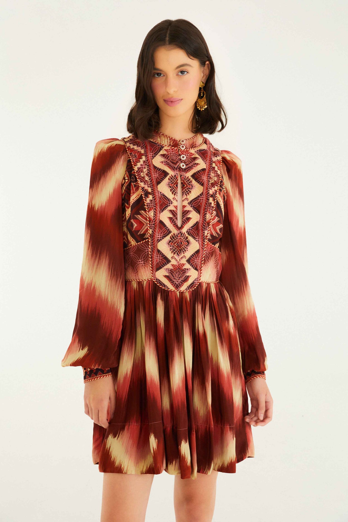AMANDA TAPESTRY MATELASSE LONG SLEEVE