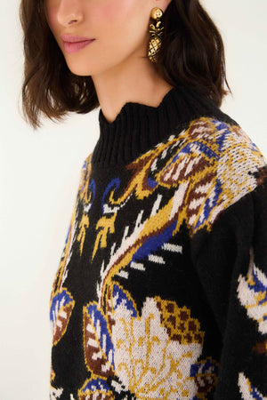 ARABESQUE PARADISE KNIT SWEATER