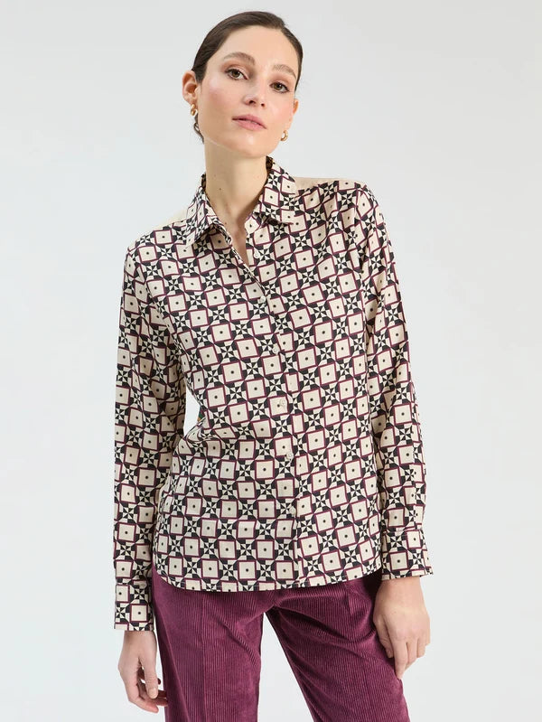 SHIRT GEOMETRIC SUN PRINT TAROT