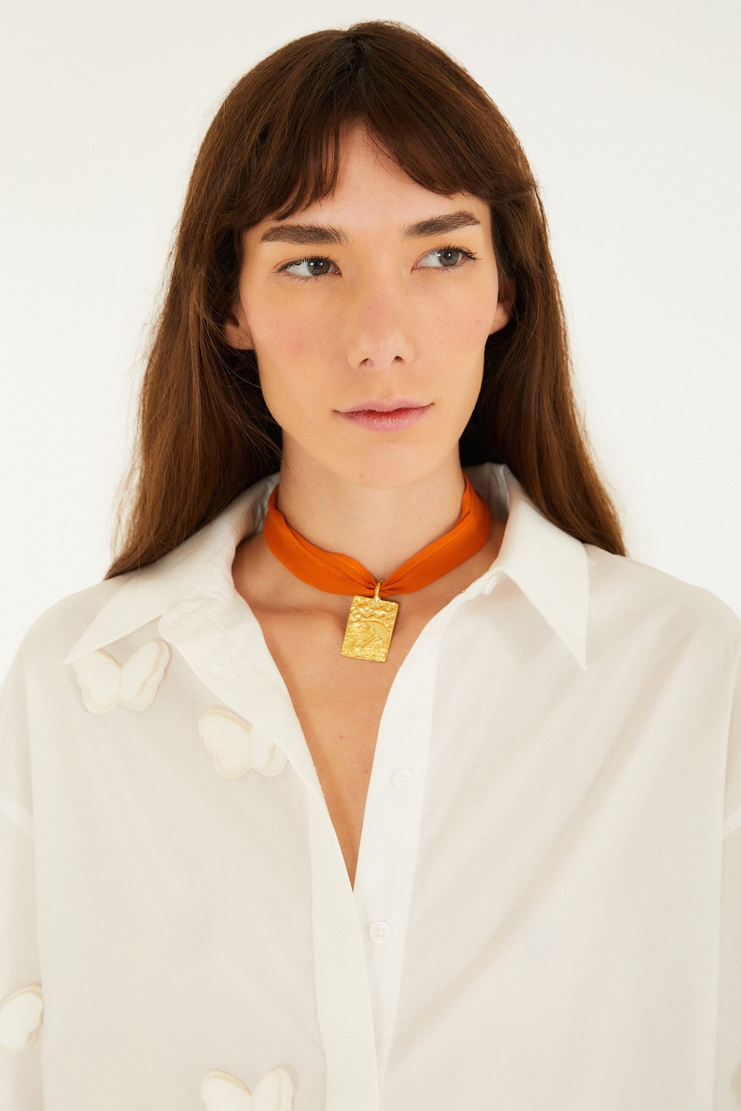 WHITE BUTTERFLIES BLOUSE