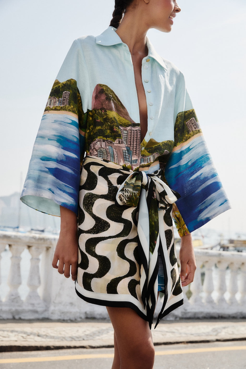 BEACH  LONG SLEEVE KIMONO