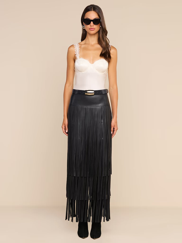 KAROLINE FRINGE SKIRT