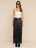 KAROLINE FRINGE SKIRT