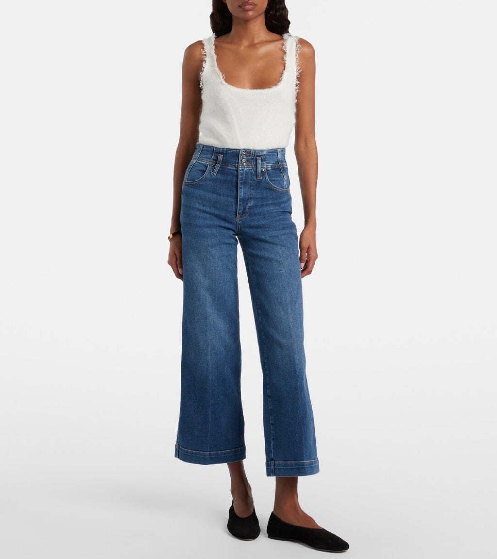 THE SEAMED WIDE TROUSER CROP