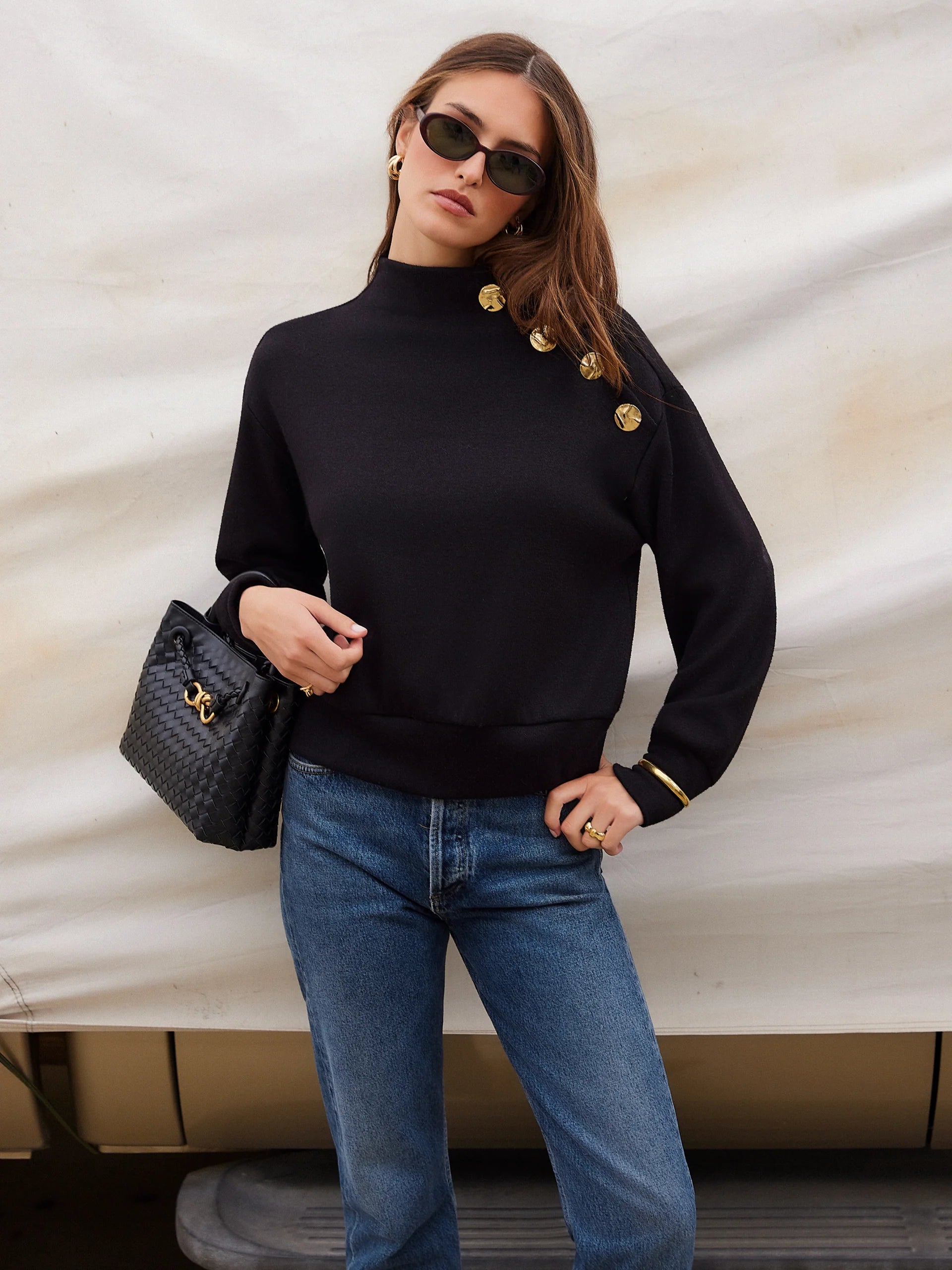 TESSA MOCK NECK TOP