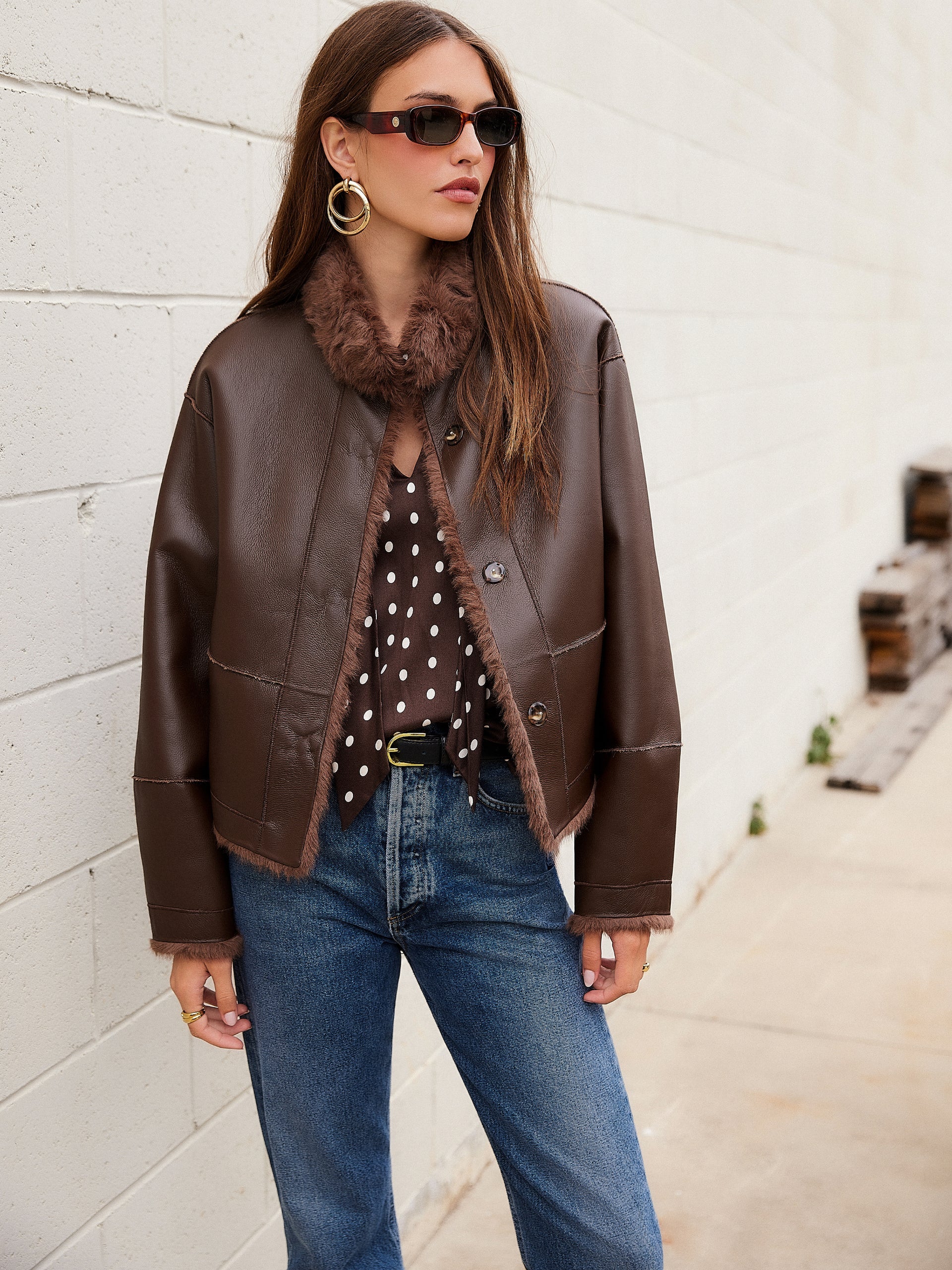 MACKENZIE REVERSIBLE FUR COAT