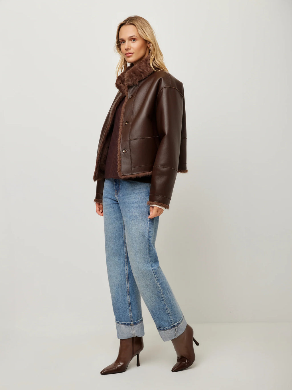 MACKENZIE REVERSIBLE FUR COAT
