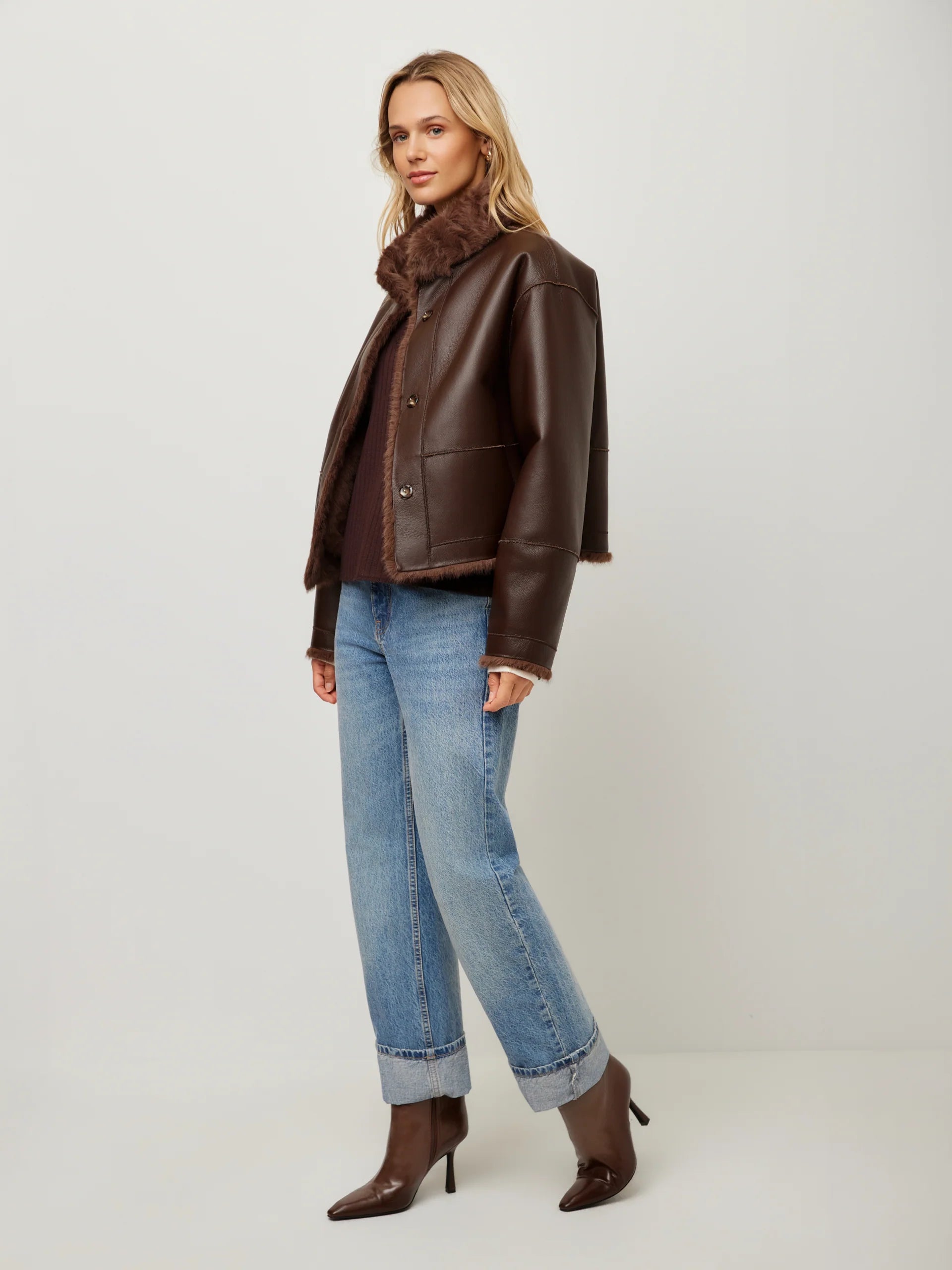 MACKENZIE REVERSIBLE FUR COAT