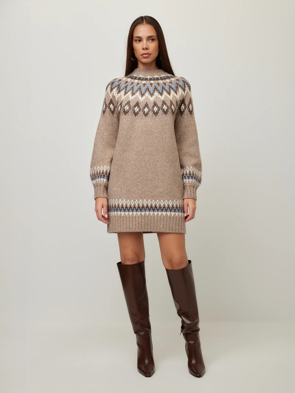 VERA JACQUARD SWEATER DRESS