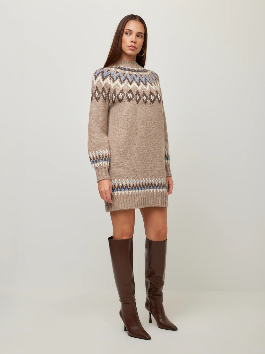 VERA JACQUARD SWEATER DRESS