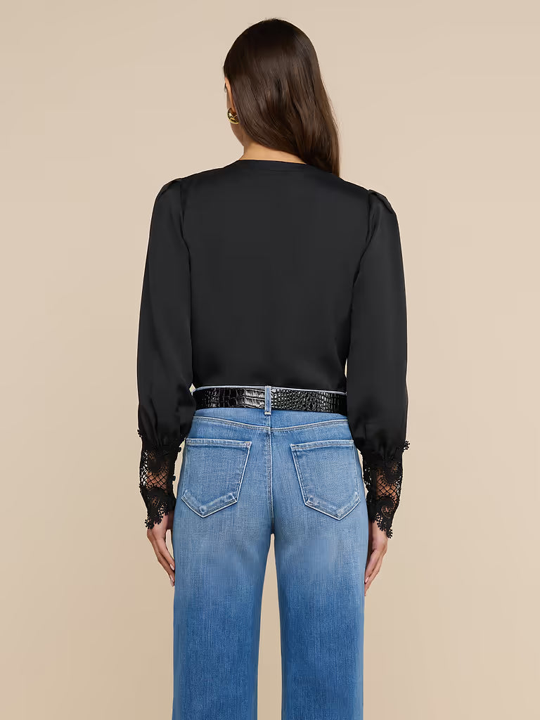 AVA LACE CUFF BLOUSE
