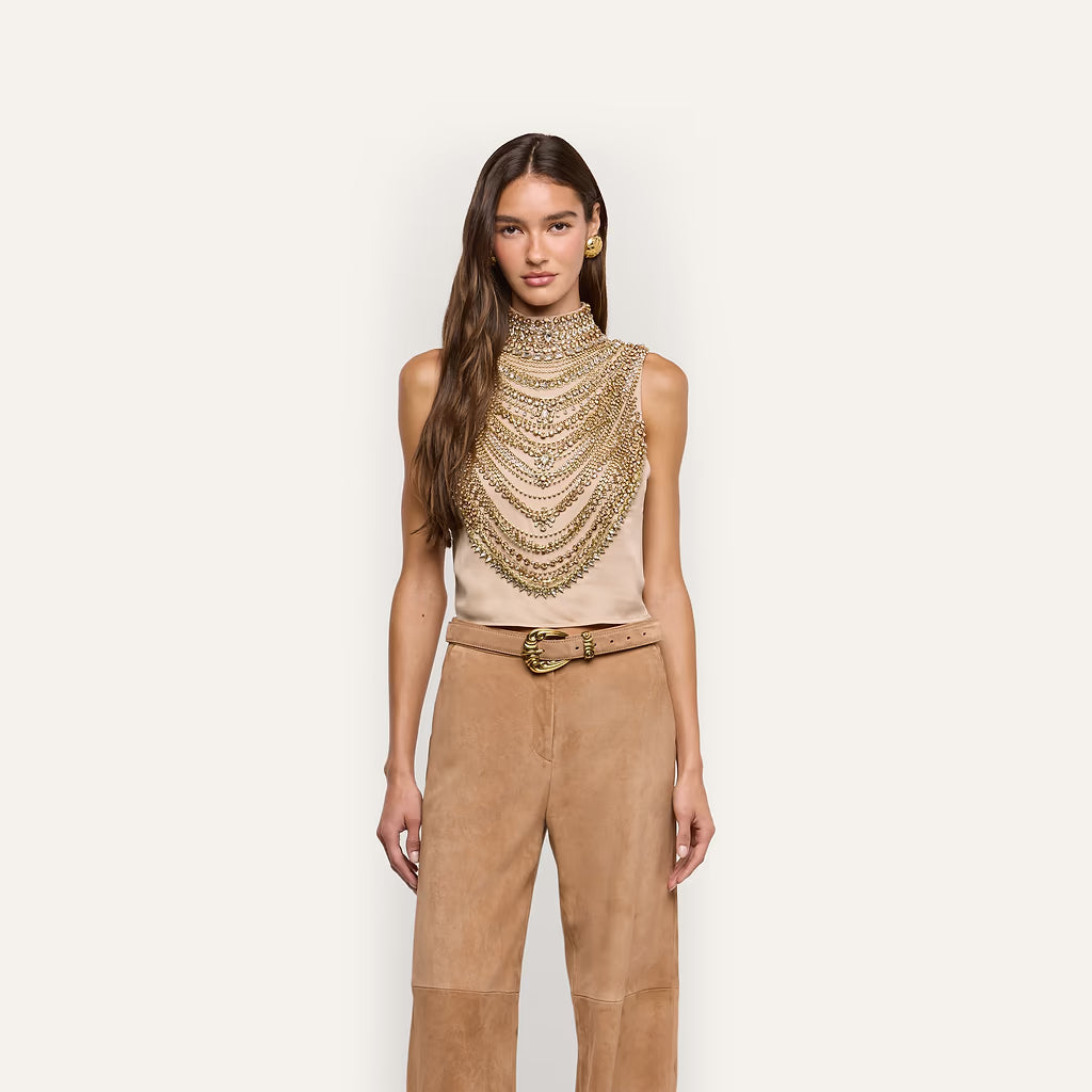 YUN DRAPED CRYSTAL TANK