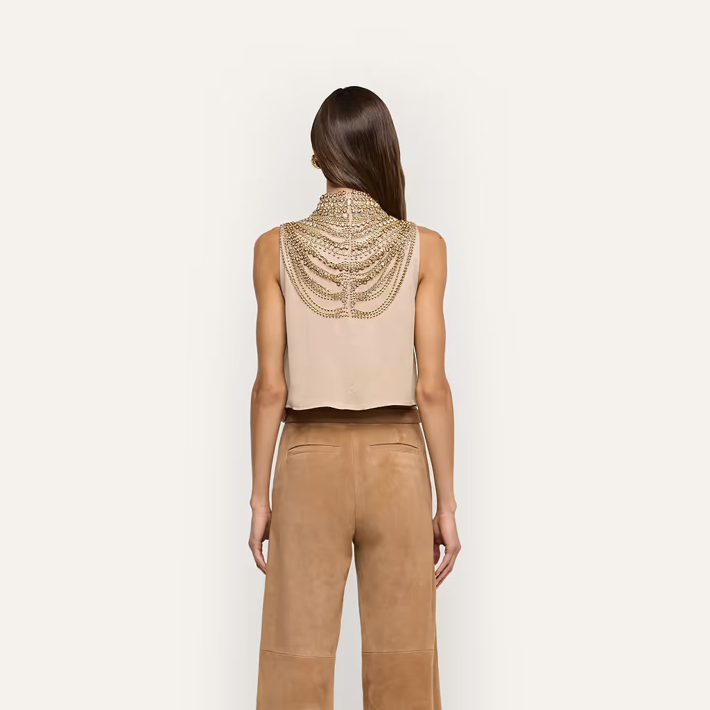 YUN DRAPED CRYSTAL TANK