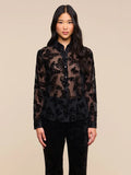LAURENT VELVET BLOUSE