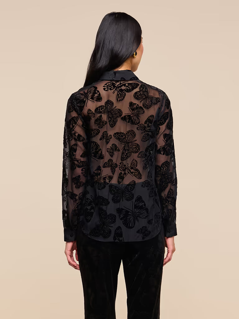 LAURENT VELVET BLOUSE