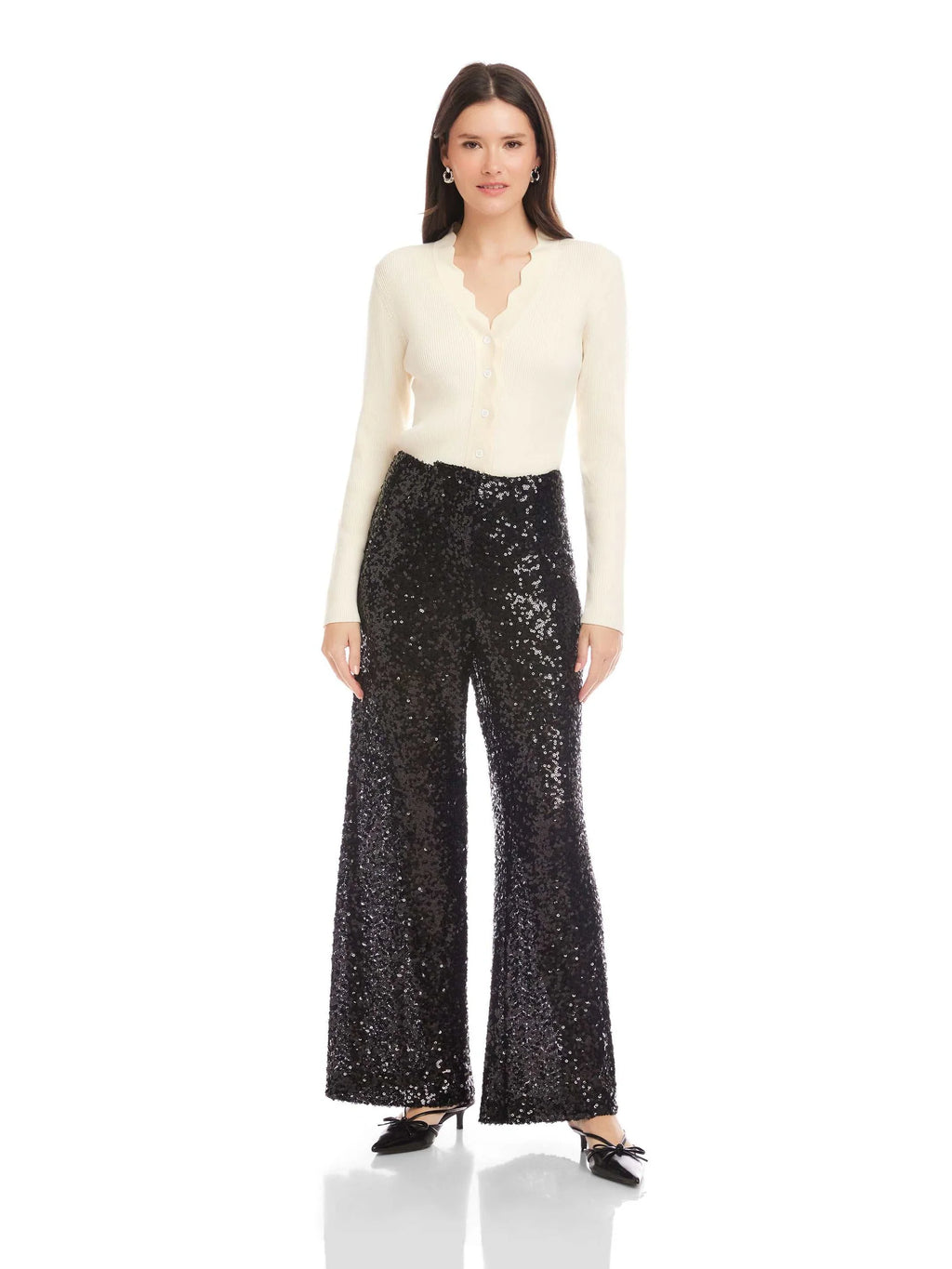 LYNETTE SEQUIN TROUSERS