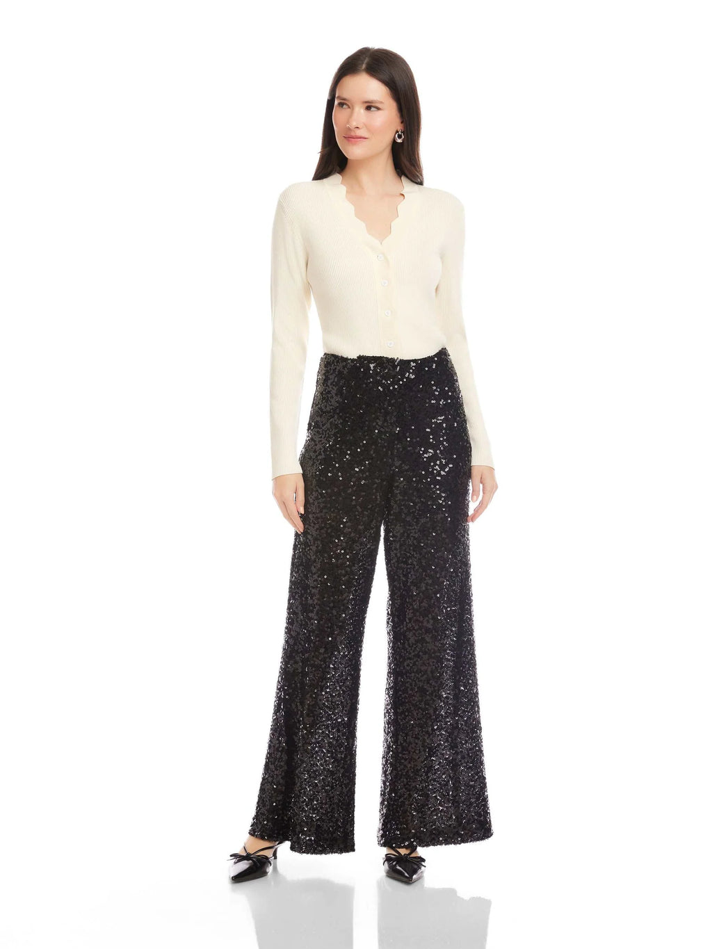 LYNETTE SEQUIN TROUSERS