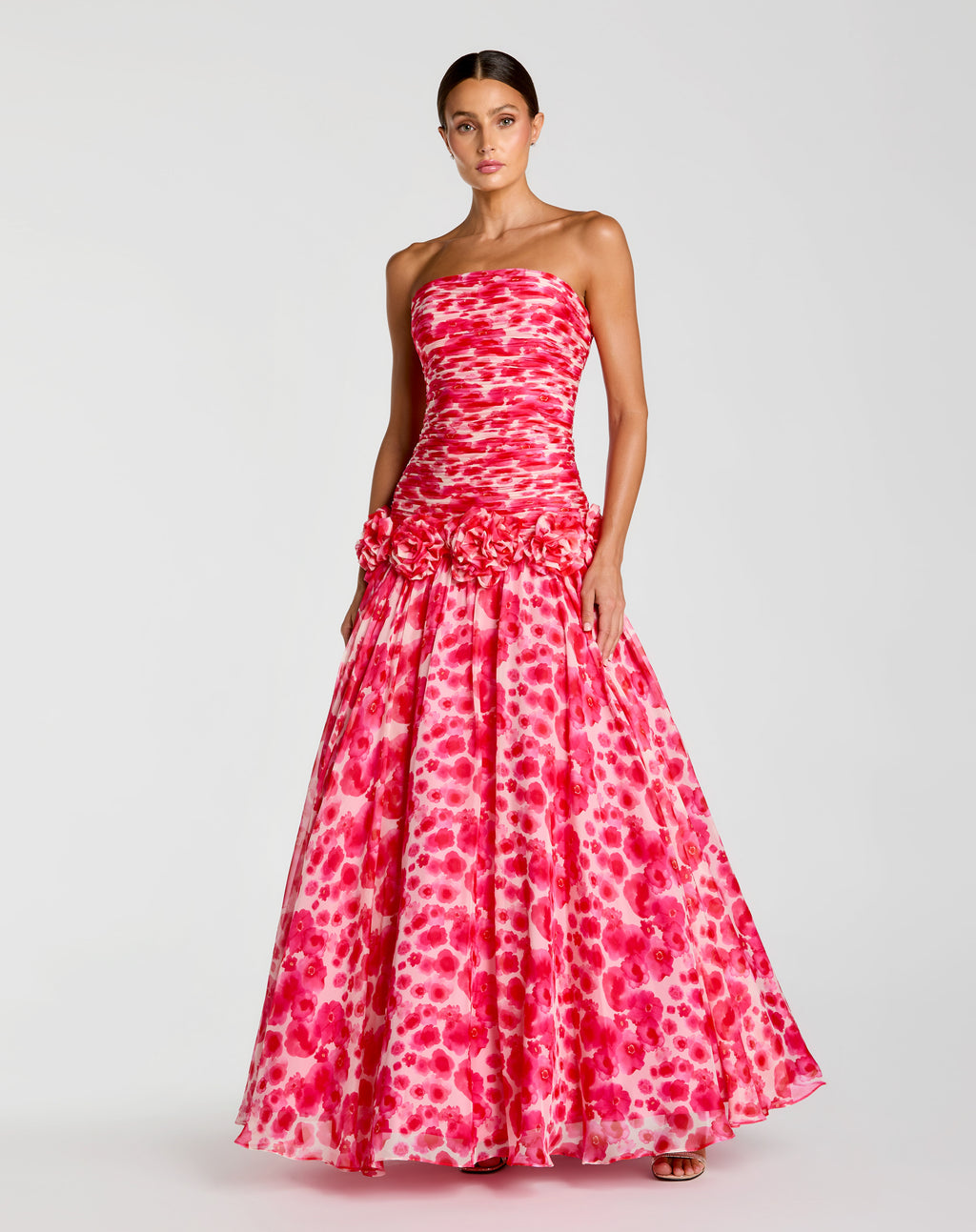 CHIFFON STRAPLESS BALLGOWN