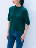 CASHMERE MOCKNECK TEE