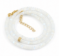 RAINBOW MOONSTONE BEADED NECKLACE
