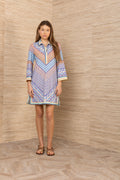 3/4 SLEEVE SHORT DRESS