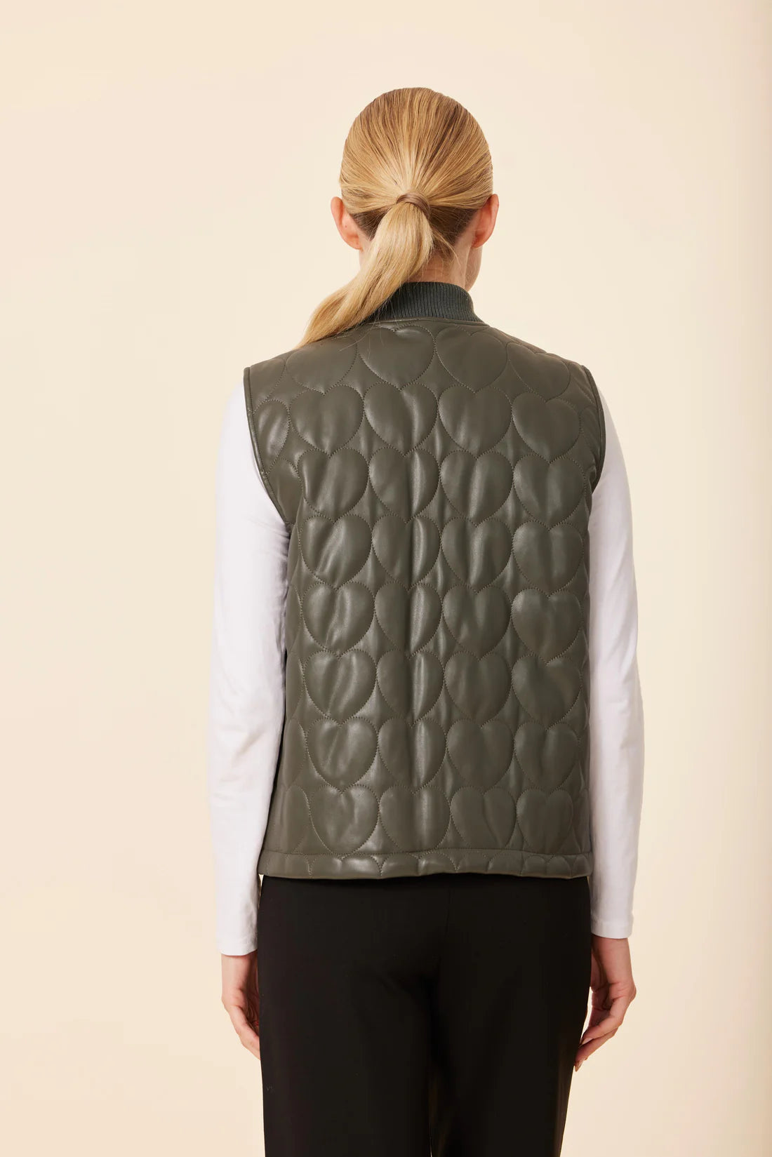 OLIVE VL HEART QUILT VEST