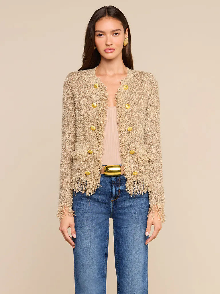 MIREILLE FRINGE CARDIGAN