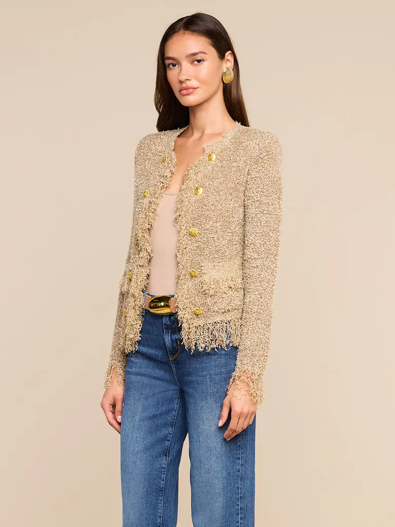 MIREILLE FRINGE CARDIGAN