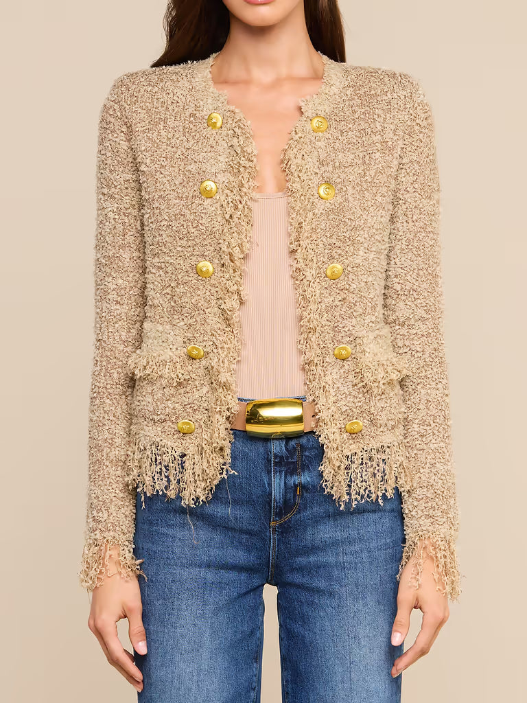 MIREILLE FRINGE CARDIGAN
