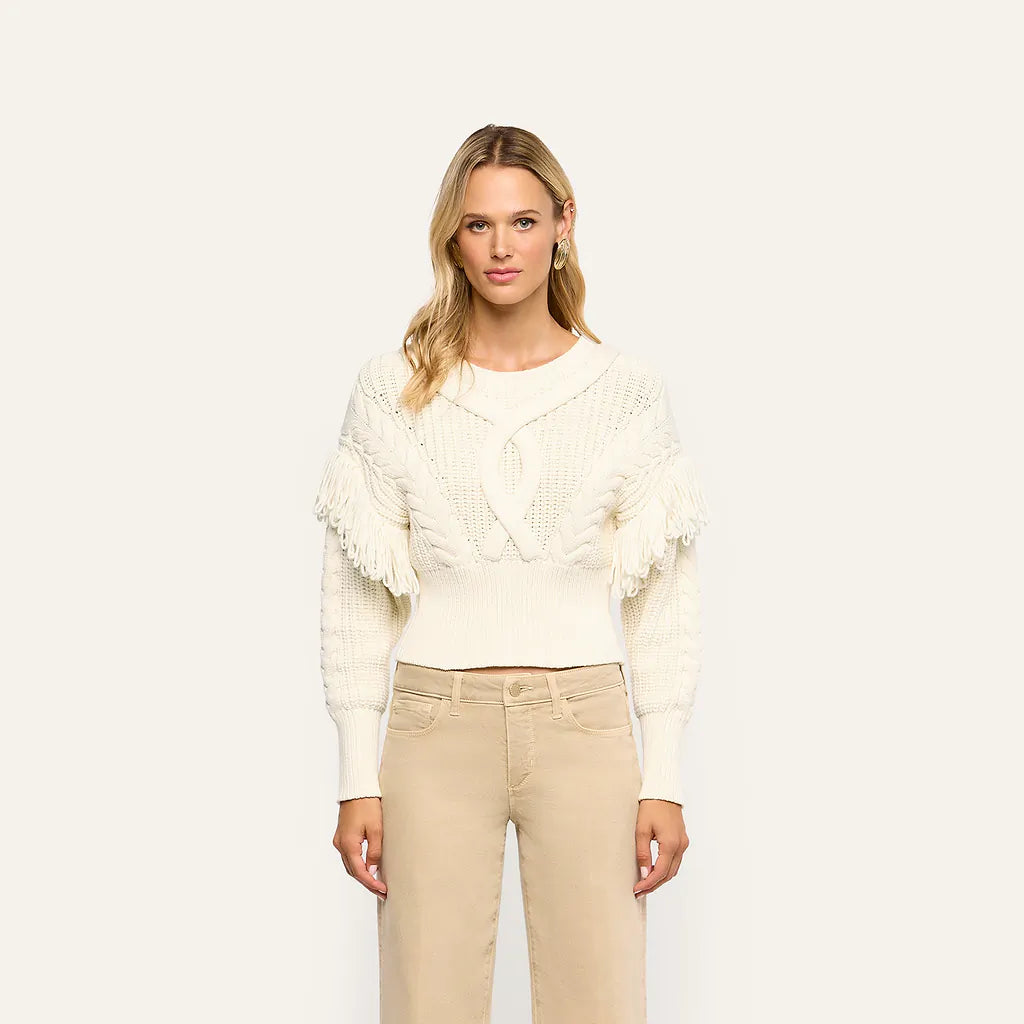 OTTAVIA LACE BACK PULLOVER