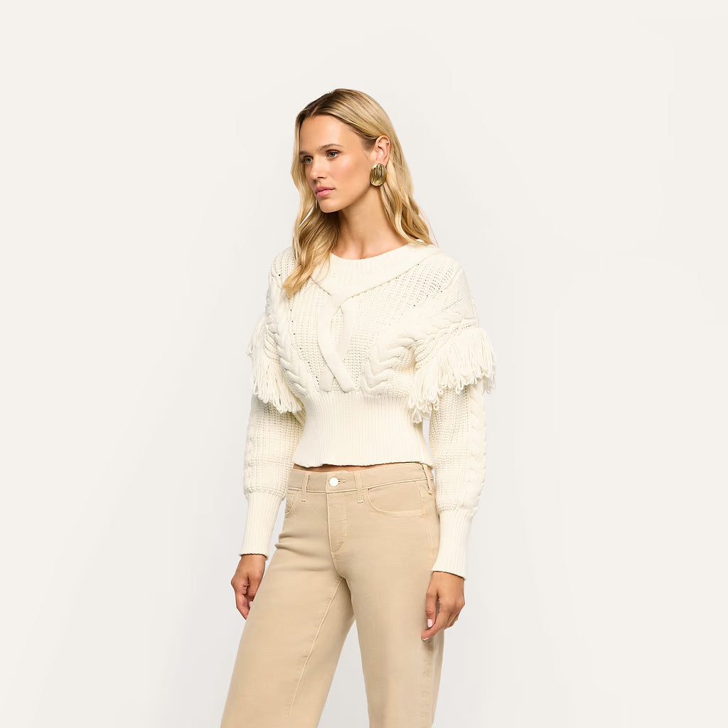 OTTAVIA LACE BACK PULLOVER