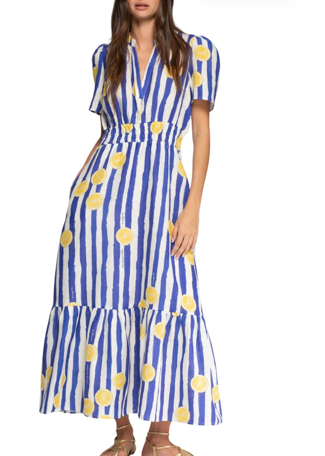STRIPED LEMON DRESS