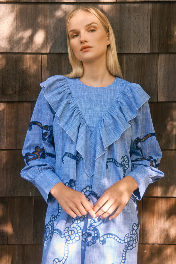 ink blue dresses for weddings Hunter Bell main image 1