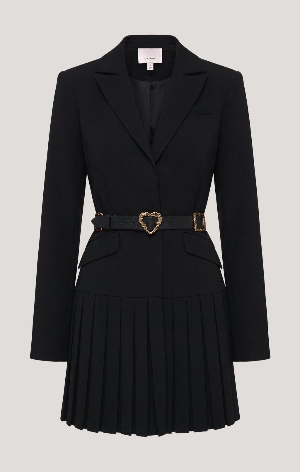 BELTED SAULE DRESS