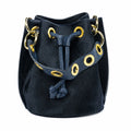 LEATHER & COWHIDE BUCKET BAG