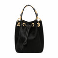 LEATHER & COWHIDE BUCKET BAG