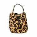 LEATHER & COWHIDE BUCKET BAG