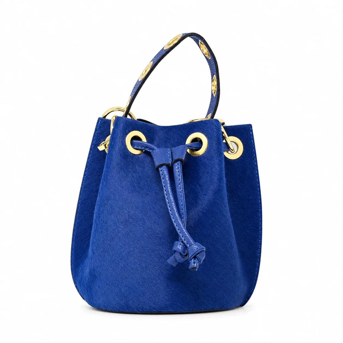 LEATHER & COWHIDE BUCKET BAG