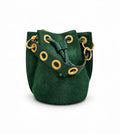 LEATHER & COWHIDE BUCKET BAG