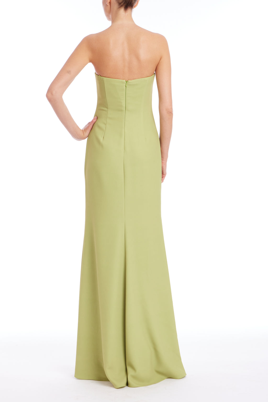FLORAL STRAPLESS GOWN