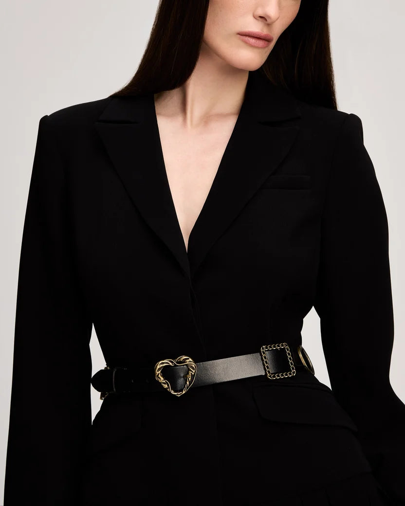 BELTED SAULE DRESS