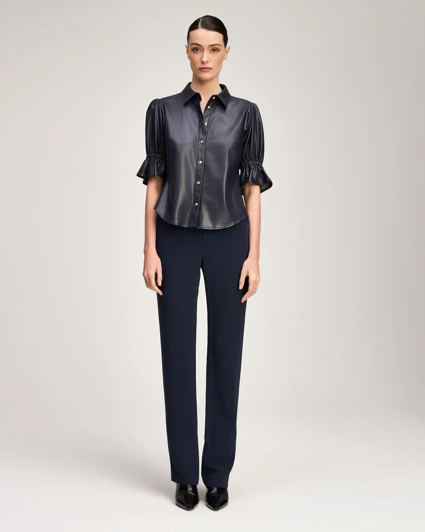 LITE VEGAN LEATHER FIONA TOP